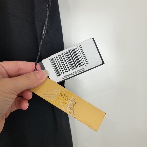 NWT Maree Pour Toi Plus Mesh Panel Sheath Sheer Color Block Dress Black Size 22 - Picture 12 of 14